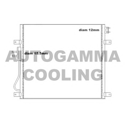 Photo Condenser, air conditioning AUTOGAMMA 105204