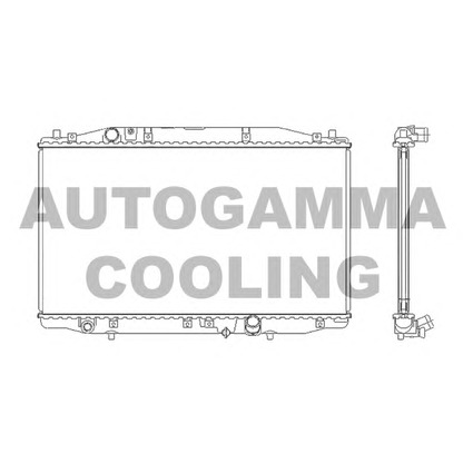 Photo Radiator, engine cooling AUTOGAMMA 105211