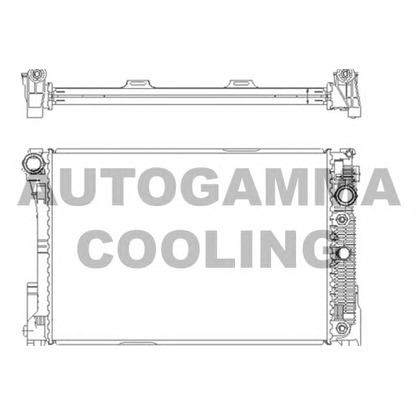 Photo Radiator, engine cooling AUTOGAMMA 105215