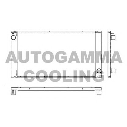 Photo Radiator, engine cooling AUTOGAMMA 105249