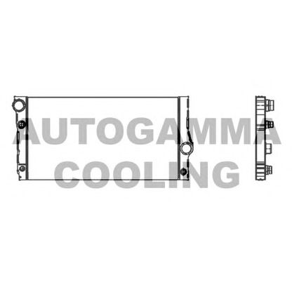 Photo Radiator, engine cooling AUTOGAMMA 105311