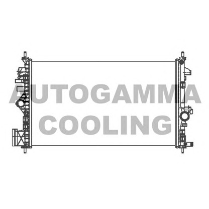 Photo Radiator, engine cooling AUTOGAMMA 105317