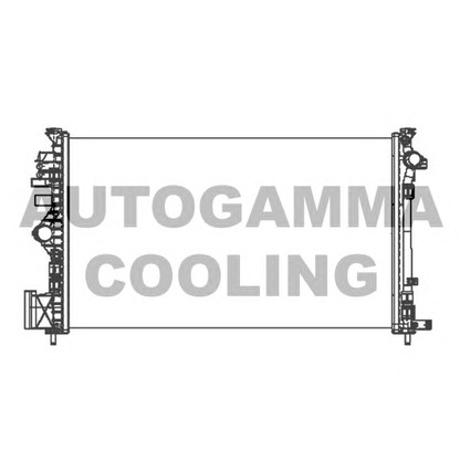 Photo Radiator, engine cooling AUTOGAMMA 105320