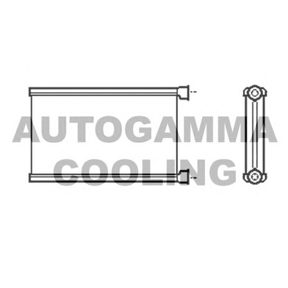 Foto Scambiatore calore, Riscaldamento abitacolo AUTOGAMMA 105390