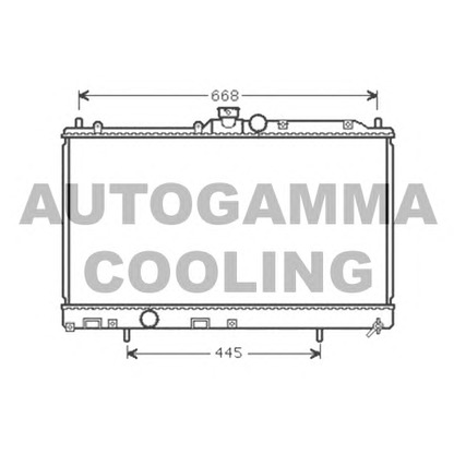 Foto Kühler, Motorkühlung AUTOGAMMA 105397