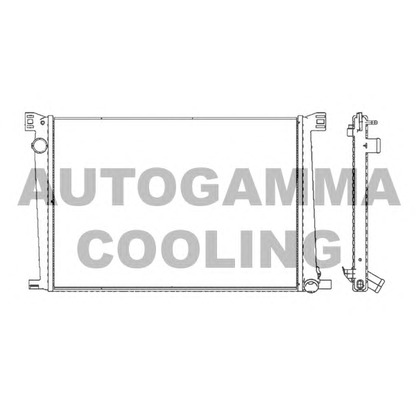 Photo Radiator, engine cooling AUTOGAMMA 105416