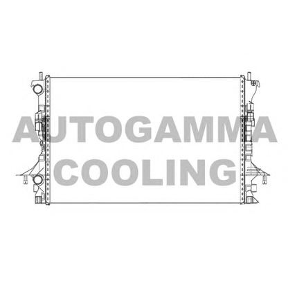 Photo Radiator, engine cooling AUTOGAMMA 105480