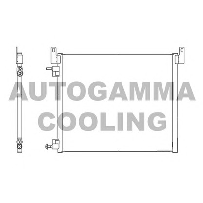 Photo Condenser, air conditioning AUTOGAMMA 105508