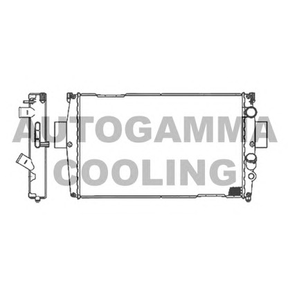 Foto Radiador, refrigeración del motor AUTOGAMMA 105521