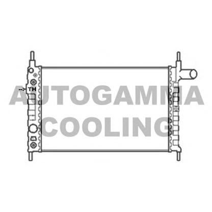 Photo Radiator, engine cooling AUTOGAMMA 105527