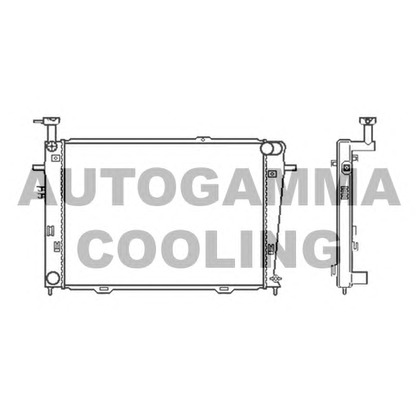 Foto Kühler, Motorkühlung AUTOGAMMA 105581