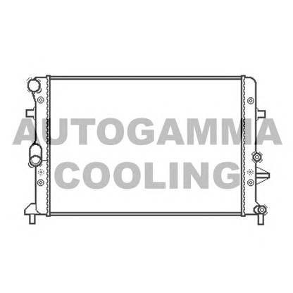 Foto Radiador, refrigeración del motor AUTOGAMMA 105583