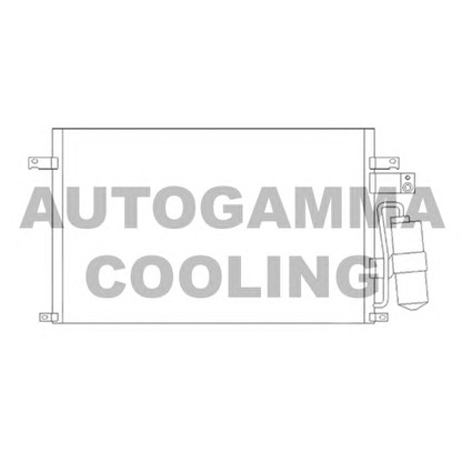 Photo Condenser, air conditioning AUTOGAMMA 105609