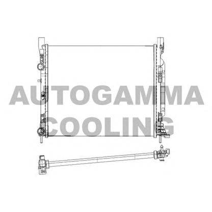 Foto Radiador, refrigeración del motor AUTOGAMMA 105614