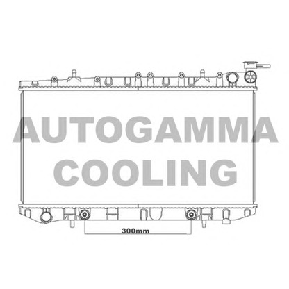 Photo Radiator, engine cooling AUTOGAMMA 105653