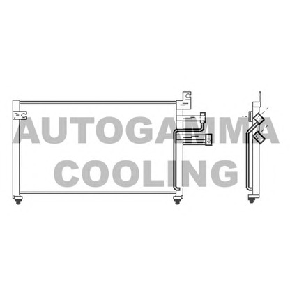 Photo Condenser, air conditioning AUTOGAMMA 105656