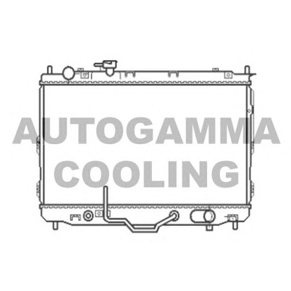 Photo Radiator, engine cooling AUTOGAMMA 105802