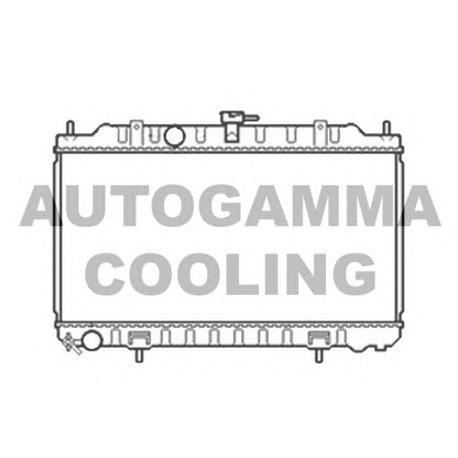 Photo Radiator, engine cooling AUTOGAMMA 105810