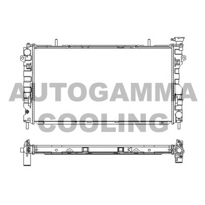 Photo Radiator, engine cooling AUTOGAMMA 105832