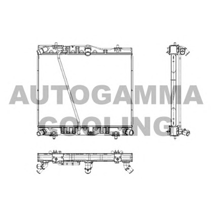 Foto Kühler, Motorkühlung AUTOGAMMA 105876