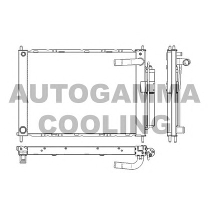 Foto Radiatore, Raffreddamento motore AUTOGAMMA 105901