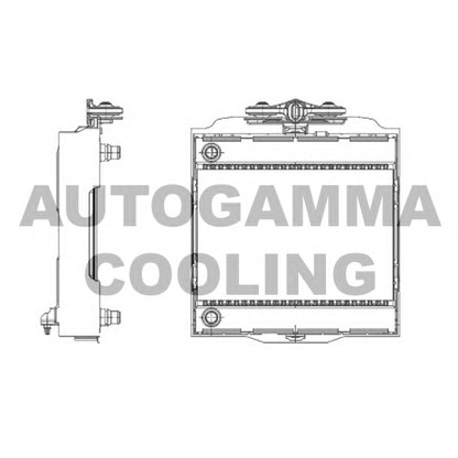 Photo Radiator, engine cooling AUTOGAMMA 107009