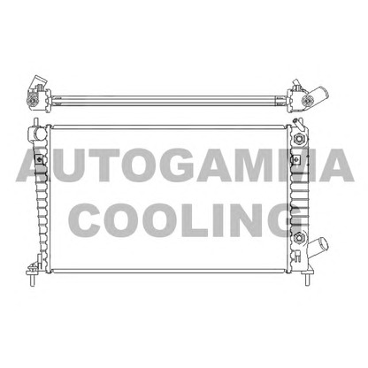 Photo Radiator, engine cooling AUTOGAMMA 107051