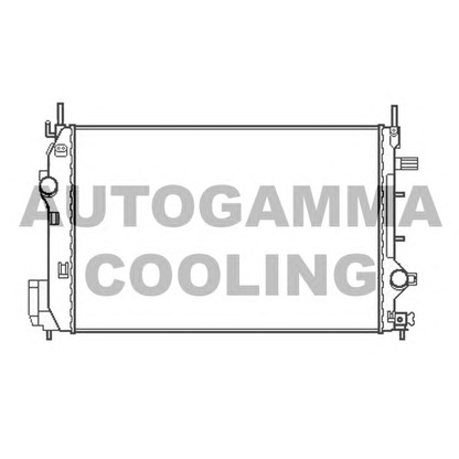 Photo Radiator, engine cooling AUTOGAMMA 107052