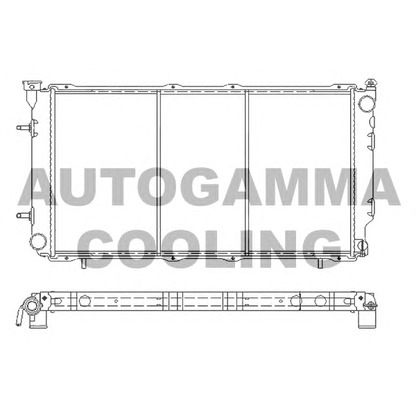 Foto Kühler, Motorkühlung AUTOGAMMA 107053