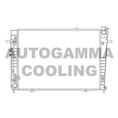 Фото Радиатор, охлаждение двигателя AUTOGAMMA 107072