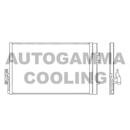 Photo Condenser, air conditioning AUTOGAMMA 107114