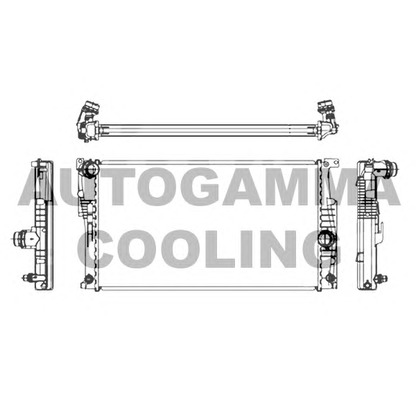 Photo Radiator, engine cooling AUTOGAMMA 107159