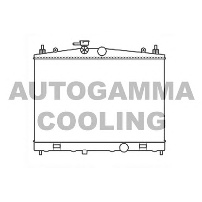 Photo Radiator, engine cooling AUTOGAMMA 107175