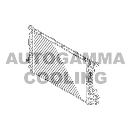 Photo Radiator, engine cooling AUTOGAMMA 107203