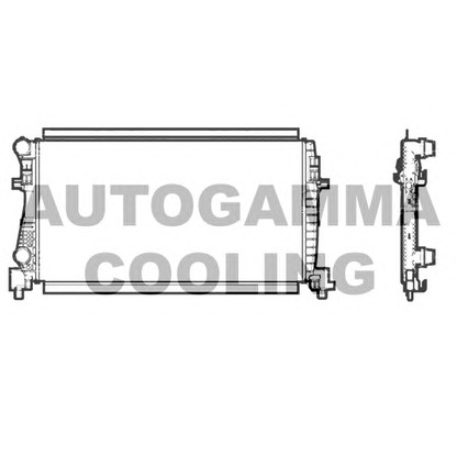 Photo Radiateur, refroidissement du moteur AUTOGAMMA 107245