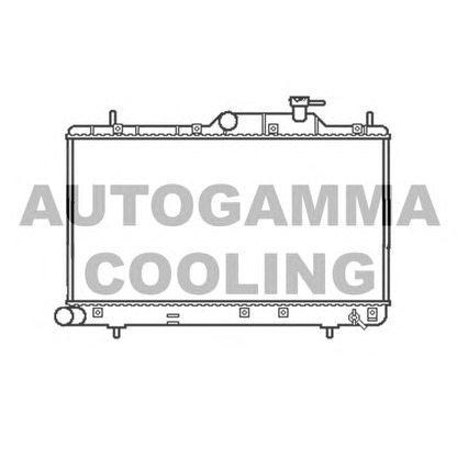 Photo Radiator, engine cooling AUTOGAMMA 107249