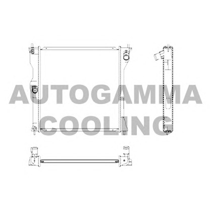 Foto Radiatore, Raffreddamento motore AUTOGAMMA 107253