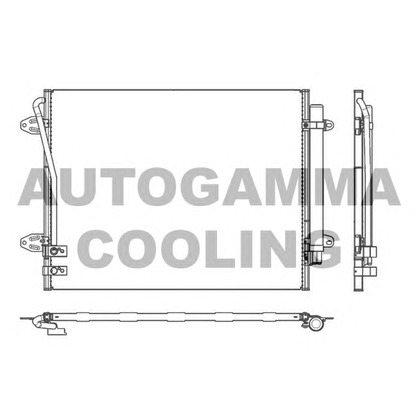 Фото Конденсатор, кондиционер AUTOGAMMA 107297