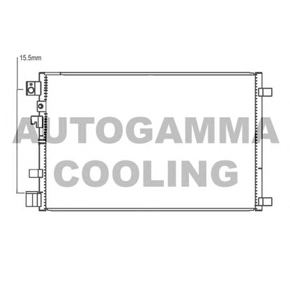 Фото Конденсатор, кондиционер AUTOGAMMA 107332