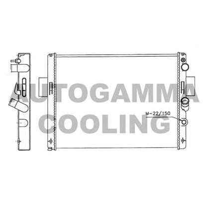 Foto Radiador, refrigeración del motor AUTOGAMMA 400768