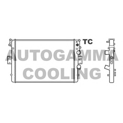 Photo Radiateur, refroidissement du moteur AUTOGAMMA 403346