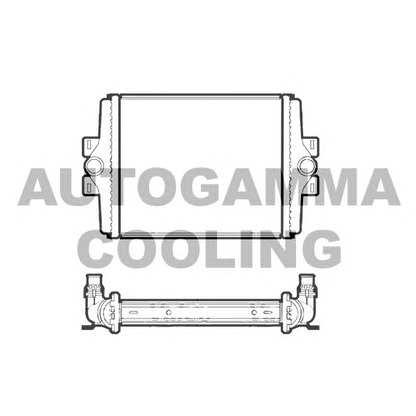 Photo Radiator, engine cooling AUTOGAMMA 107406