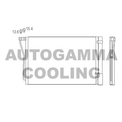 Photo Condenser, air conditioning AUTOGAMMA 107491