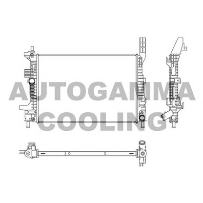 Foto Radiatore, Raffreddamento motore AUTOGAMMA 107522