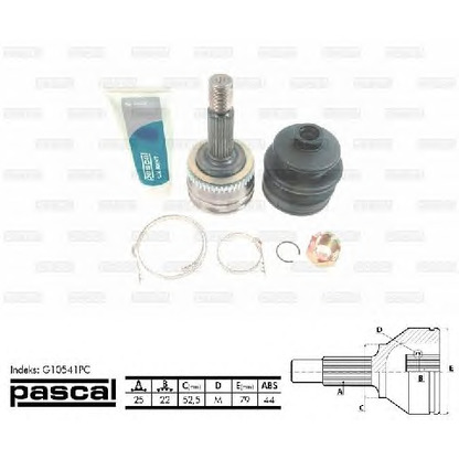 Photo Joint Kit, drive shaft PASCAL G10541PC