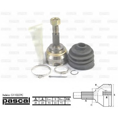 Photo Joint Kit, drive shaft PASCAL G11020PC