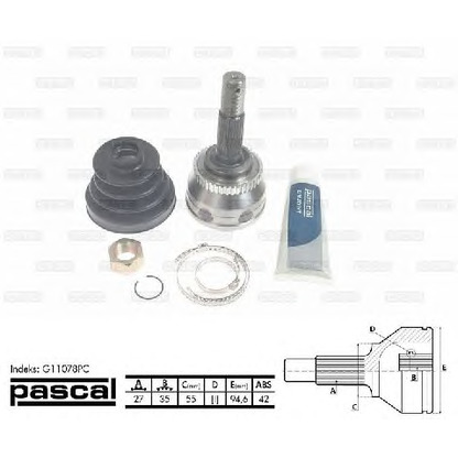 Photo Joint Kit, drive shaft PASCAL G11078PC