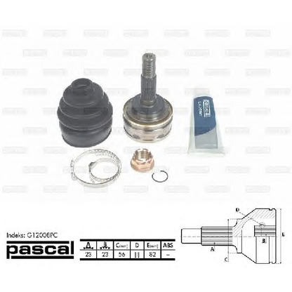 Photo Joint Kit, drive shaft PASCAL G12008PC