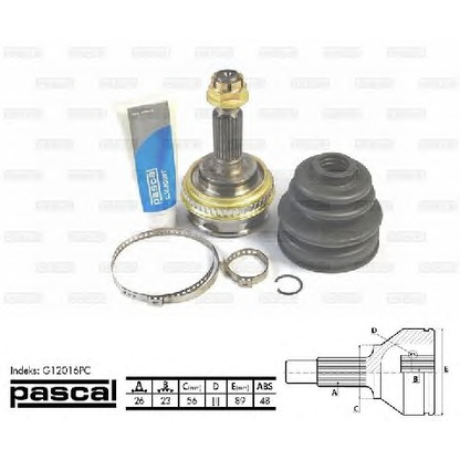 Photo Joint Kit, drive shaft PASCAL G12016PC