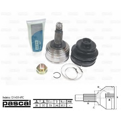 Photo Joint Kit, drive shaft PASCAL G14014PC